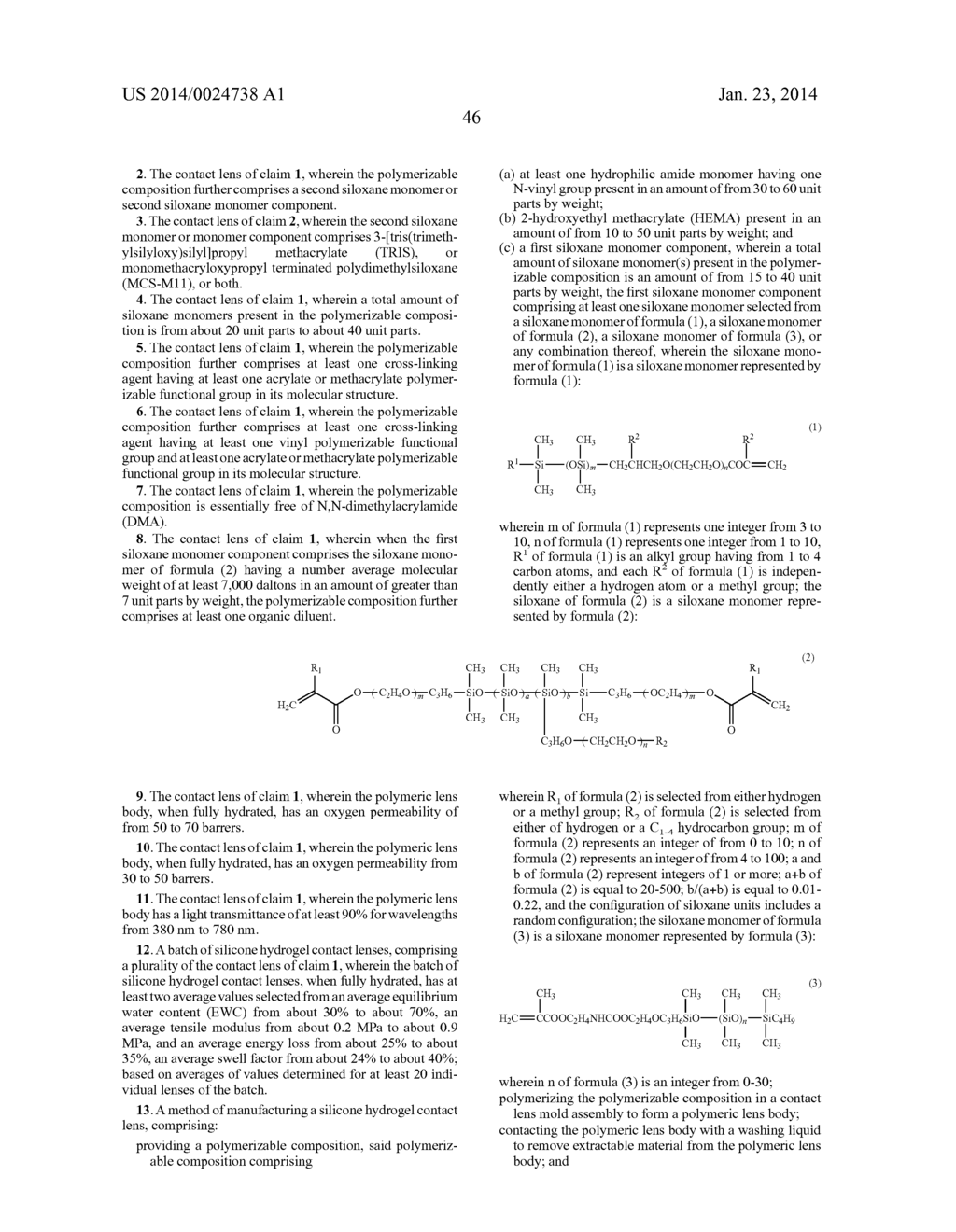 Silicone Hydrogel Contact Lenses - diagram, schematic, and image 47