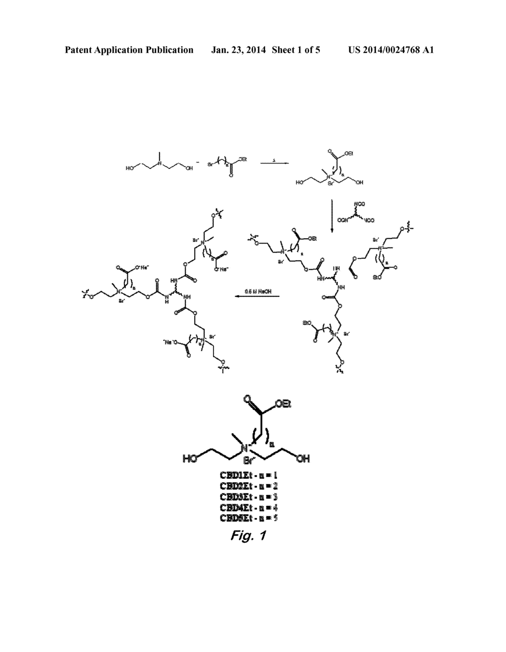 CARBOXYBETAINE-FUNCTIONALIZED DIOLS AND ZWITTERIONIC POLYURETHANE     HYDROGELS DERIVED THEREFROM - diagram, schematic, and image 02