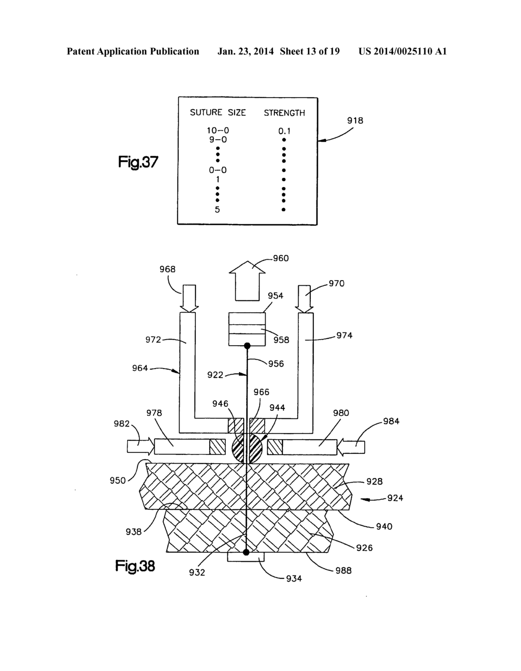 APPARATUS AND METHOD FOR SECURING A SUTURE - diagram, schematic, and image 14