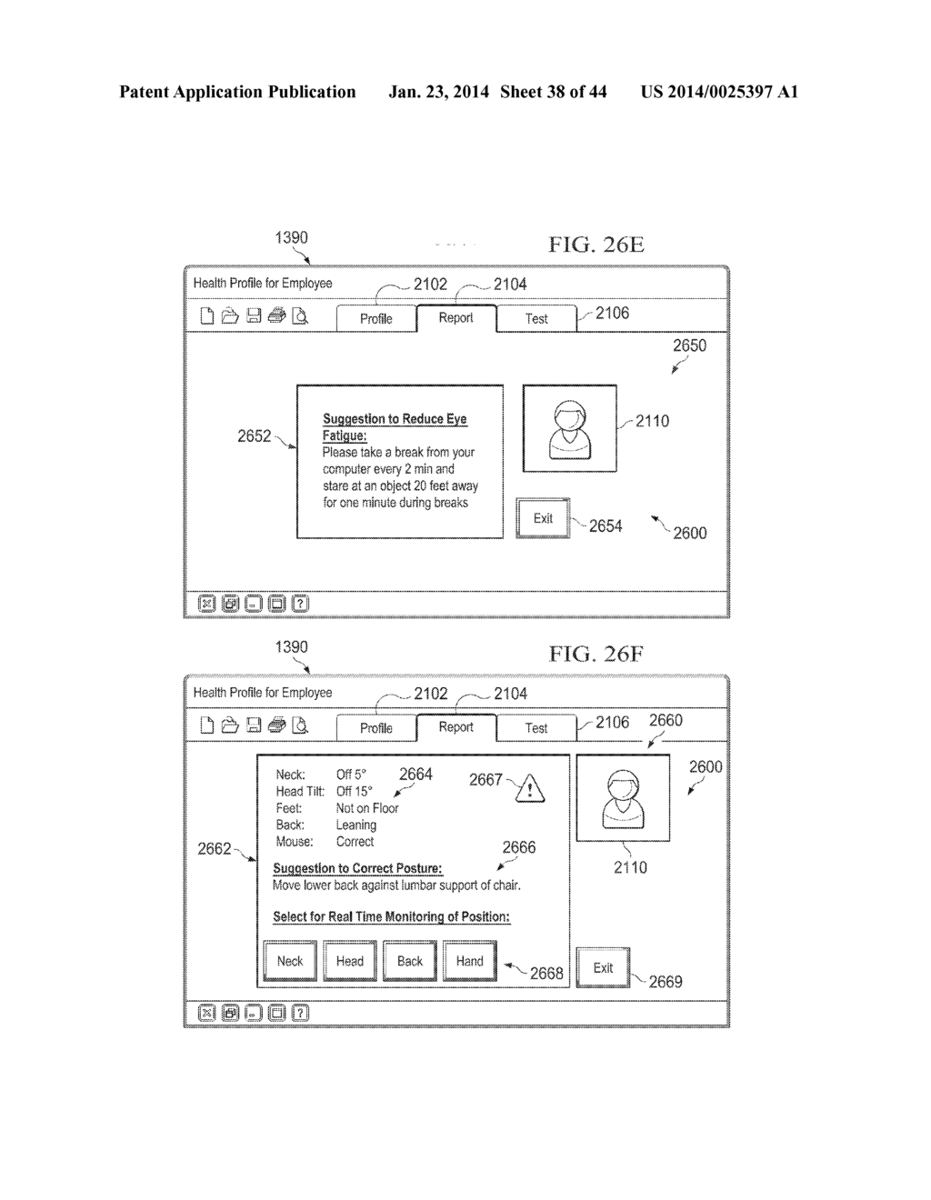 Method for Monitoring and Improving Health and Productivity of Employees     Using a Computer Mouse System - diagram, schematic, and image 39