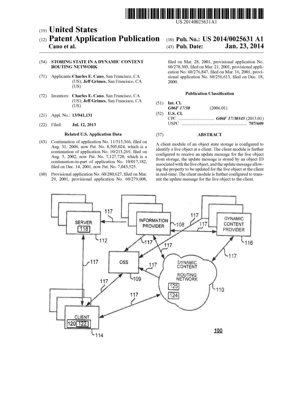 Storing State in a Dynamic Content Routing Network - diagram, schematic, and image 01