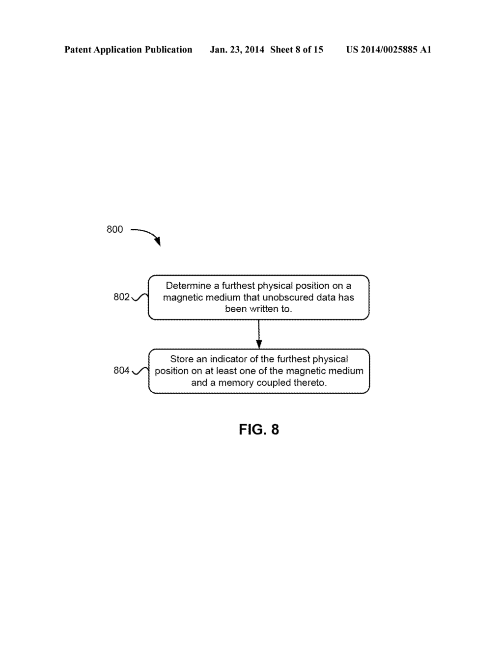 MONITORING OF EXTENT OF WRITING OF UNOBSCURED DATA TO IMPROVE ERASE     PERFORMANCE ON A MAGNETIC MEDIUM - diagram, schematic, and image 09