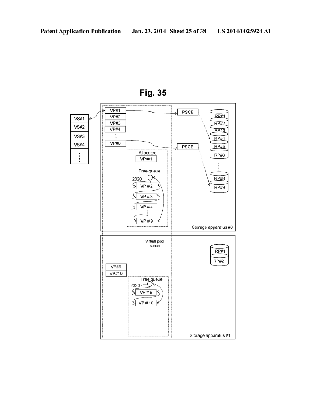 STORAGE SYSTEM INCLUDING MULTIPLE STORAGE APPARATUSES AND POOL     VIRTUALIZATION METHOD - diagram, schematic, and image 26