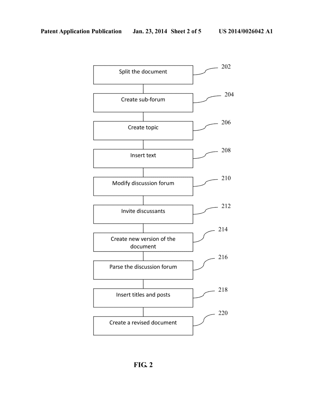 COMPUTER IMPLEMENTED METHOD FOR TRANSFORMATION BETWEEN DISCUSSION     DOCUMENTS AND ONLINE DISCUSSION FORUMS - diagram, schematic, and image 03