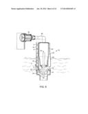 TOILET DISCHARGE VALVE ASSEMBLY HAVING MOVEABLE BUOYANT FLOAT THEREIN diagram and image