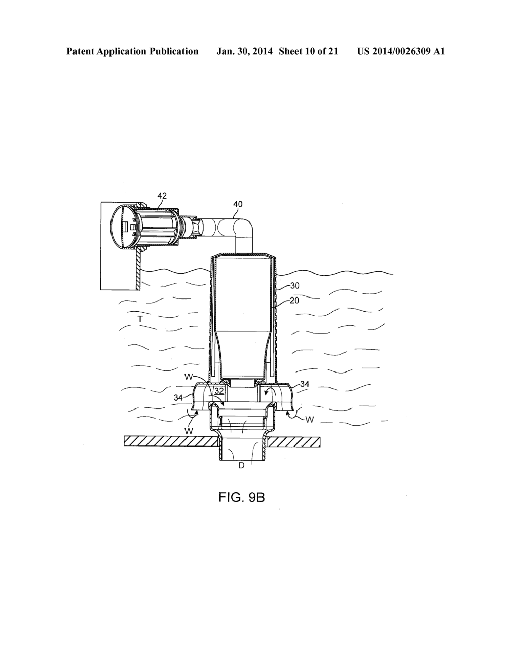 TOILET DISCHARGE VALVE ASSEMBLY HAVING MOVEABLE BUOYANT FLOAT THEREIN - diagram, schematic, and image 11