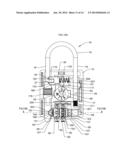 PADLOCK WITH FULLY INTEGRATED DUAL LOCKING SYSTEM diagram and image