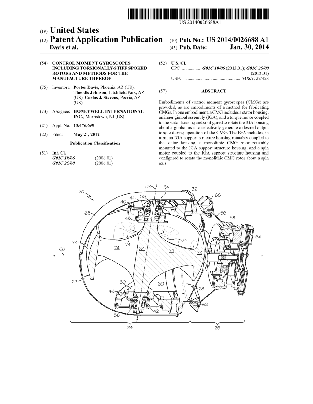 CONTROL MOMENT GYROSCOPES INCLUDING TORSIONALLY-STIFF SPOKED ROTORS AND     METHODS FOR THE MANUFACTURE THEREOF - diagram, schematic, and image 01