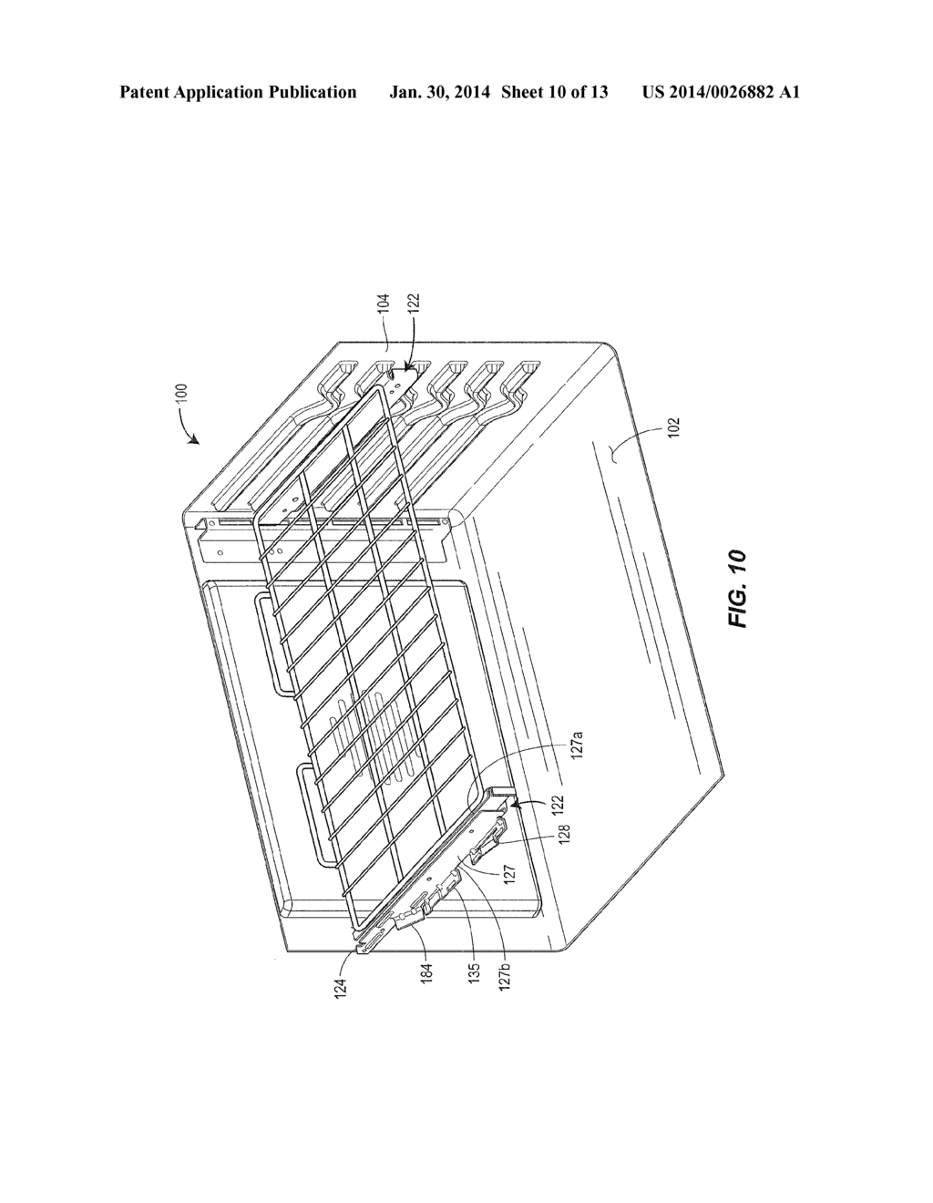 ASSEMBLY FOR ATTACHMENT TO REAR WALL OF APPLIANCE CAVITY - diagram, schematic, and image 11