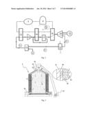 SOLAR HEAT STORAGE AND HIGH TEMPERATURE GAS GENERATING SYSTEM WITH WORKING     MEDIUM BEING FLOWING SAND diagram and image