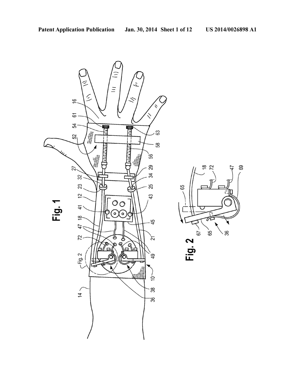 METHOD AND APPARATUS FOR LIMITING RANGE OF MOTION OF THE BODY OF THE USER - diagram, schematic, and image 02