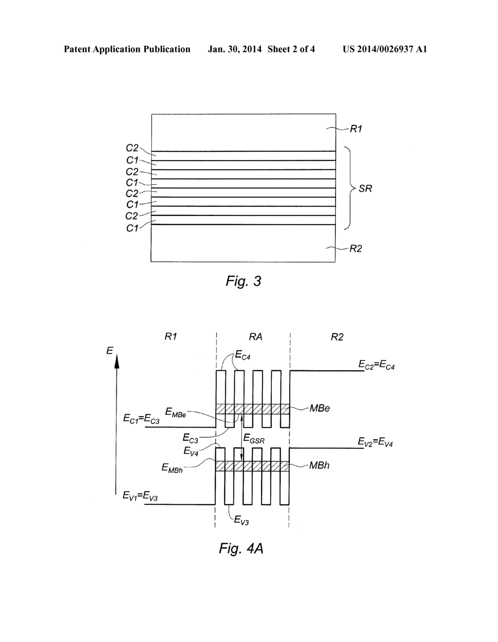 Semiconductor Heterostructure and Photovoltaic Cell Including Such A     Heterostructure - diagram, schematic, and image 03