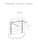 Overhead Door with Spring-Loaded Roller Hinges diagram and image