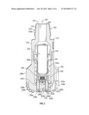 Drill Bit with a Force Application Device Using a Lever Device for     Controlling Extension of a Pad From a Drill Bit Surface diagram and image