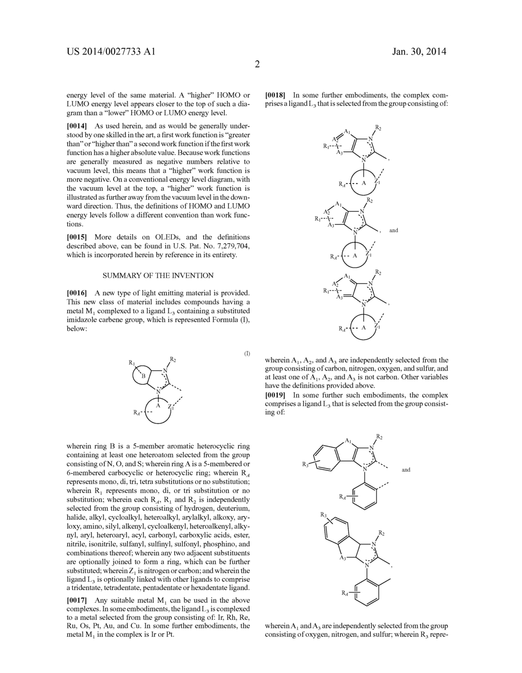 TRANSITION METAL COMPLEXES CONTAINING SUBSTITUTED IMIDAZOLE CARBENE AS     LIGANDS AND THEIR APPLICATION IN OLEDS - diagram, schematic, and image 06