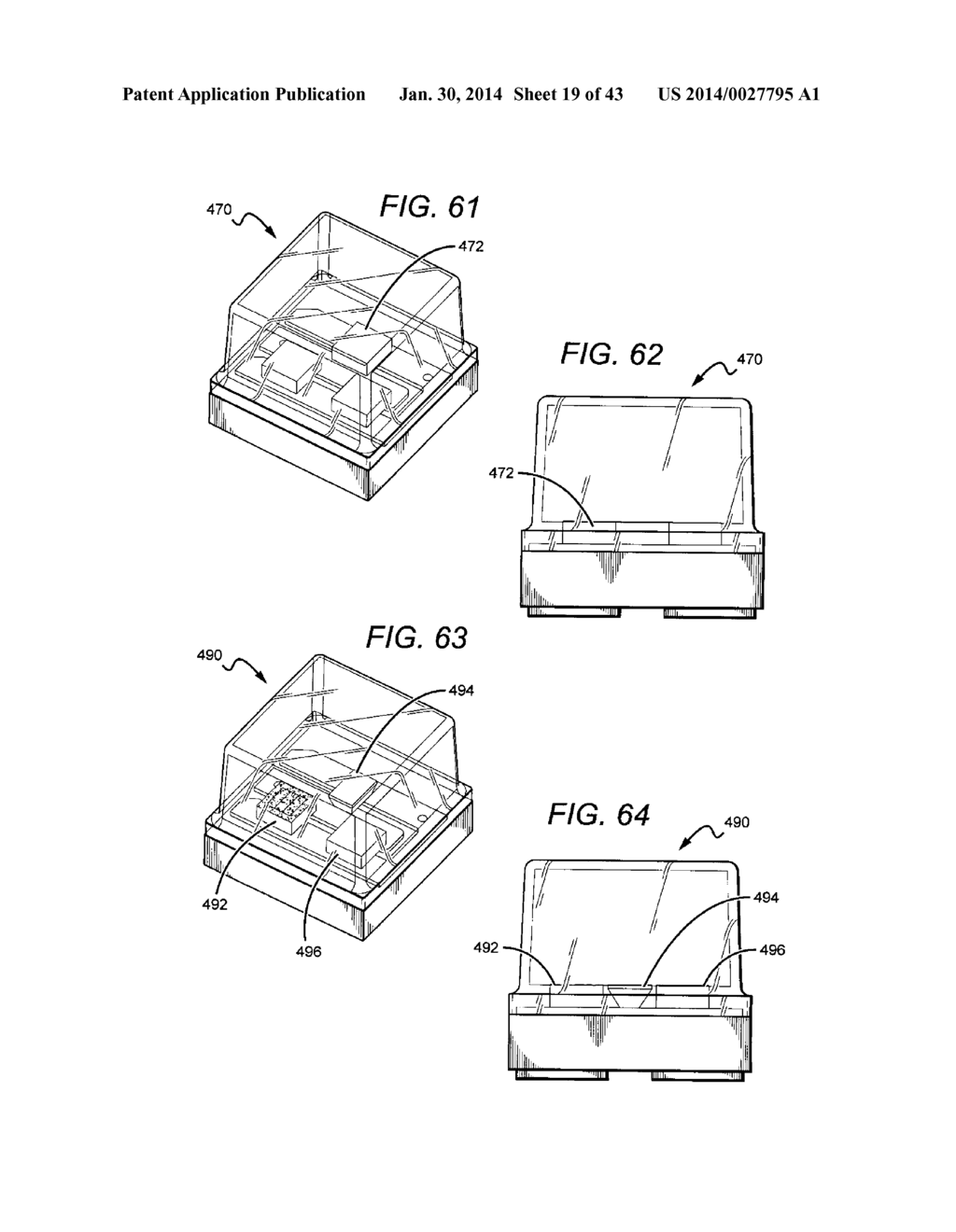 LED PACKAGE WITH ENCAPSULANT HAVING CURVED AND PLANAR SURFACES - diagram, schematic, and image 20