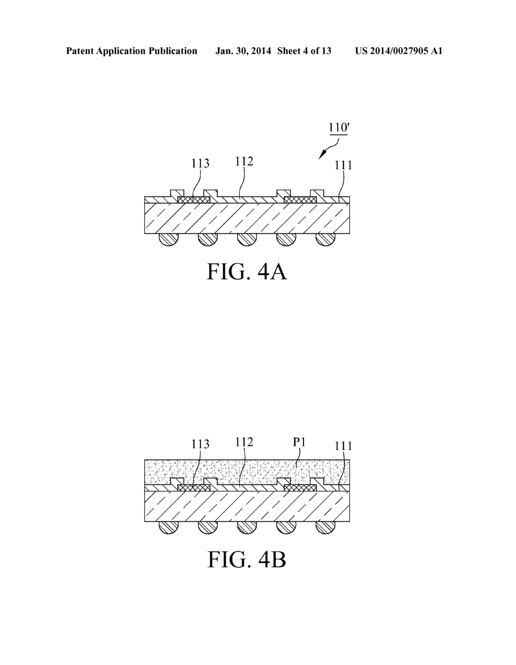 SEMICONDUCTOR PACKAGE STRUCTURE AND METHOD FOR MAKING THE SAME - diagram, schematic, and image 05