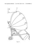 EXTENDABLE STROLLER SHADE diagram and image