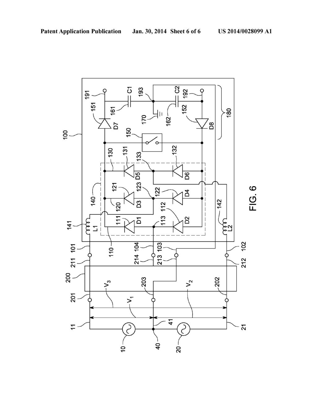 UNINTERRUPTIBLE POWER SUPPLY APPARATUS FOR RECEIVING POWER FROM DIFFERENT     ELECTRICAL UTILITY CONFIGURATIONS - diagram, schematic, and image 07