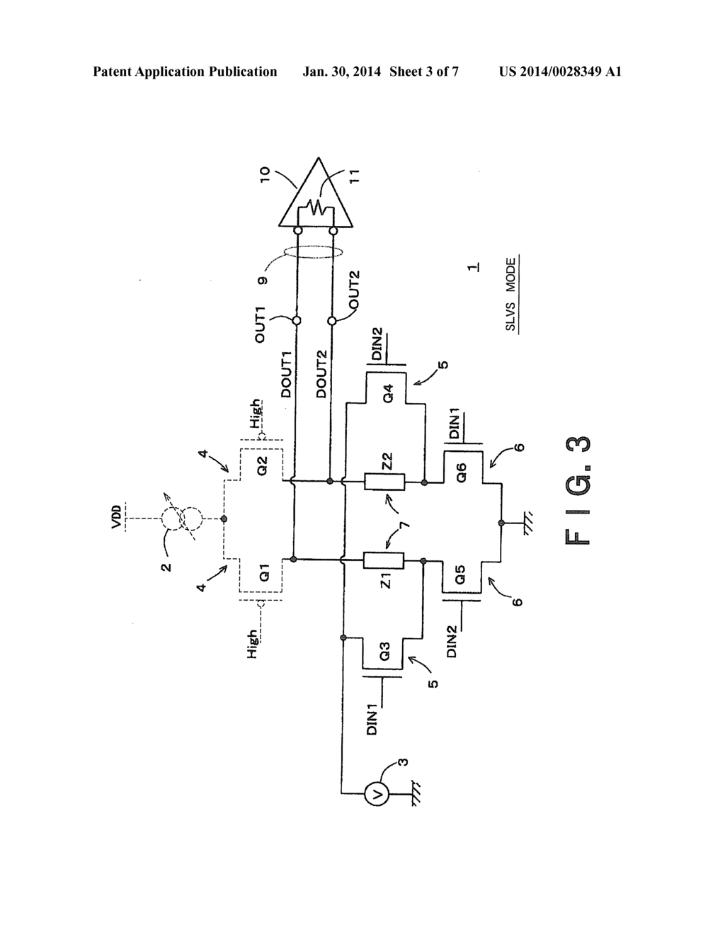 DIFFERENTIAL OUTPUT CIRCUIT AND SEMICONDUCTOR INTEGRATED CIRCUIT - diagram, schematic, and image 04