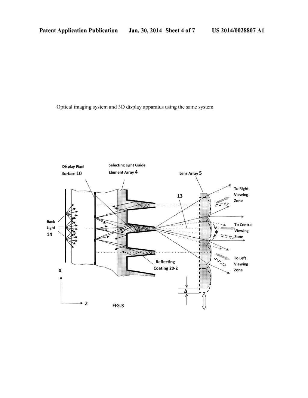 OPTICAL IMAGING SYSTEM AND 3D DISPLAY APPARATUS - diagram, schematic, and image 05