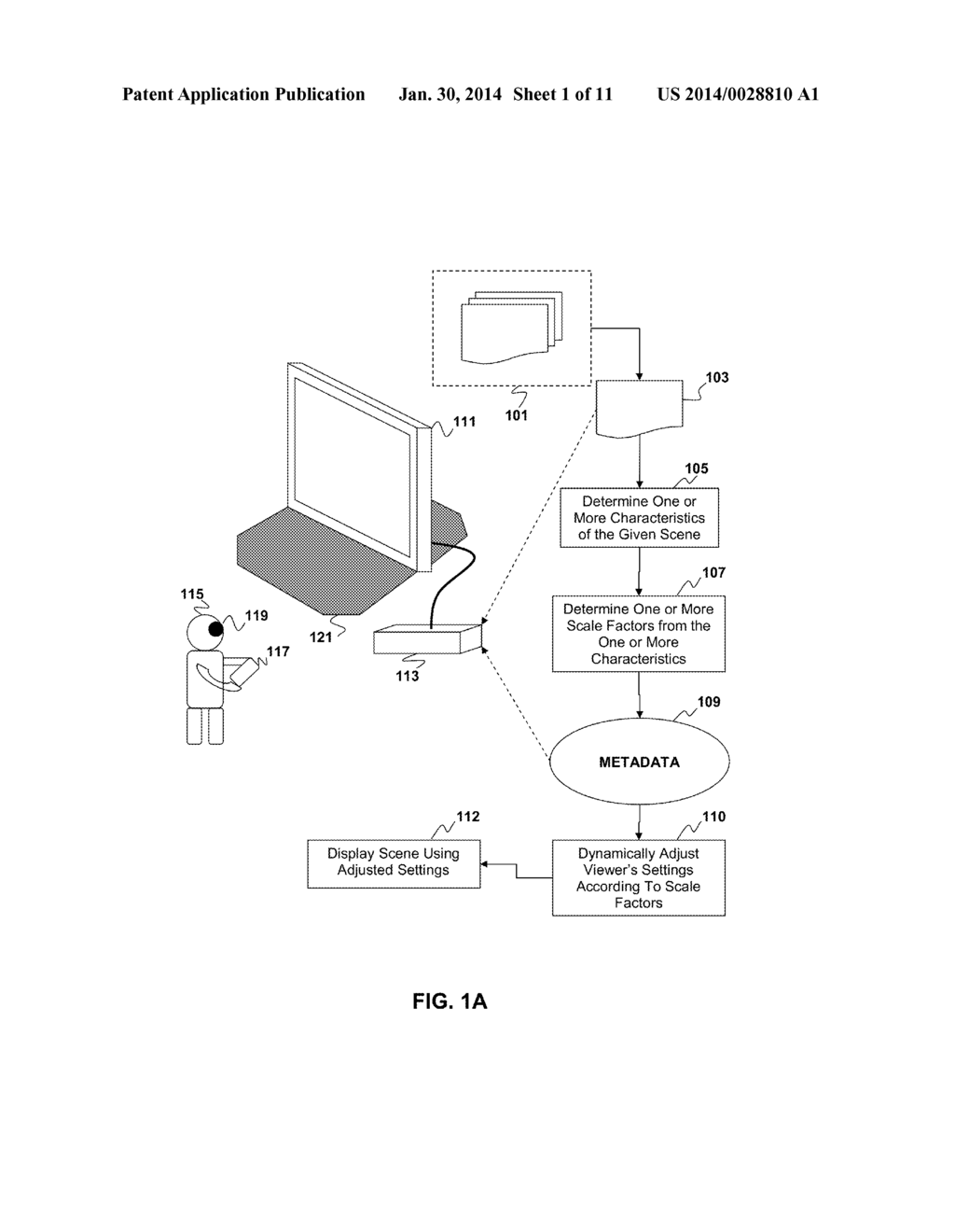 SCALING PIXEL DEPTH VALUES OF USER-CONTROLLED VIRTUAL OBJECT IN     THREE-DIMENSIONAL SCENE - diagram, schematic, and image 02