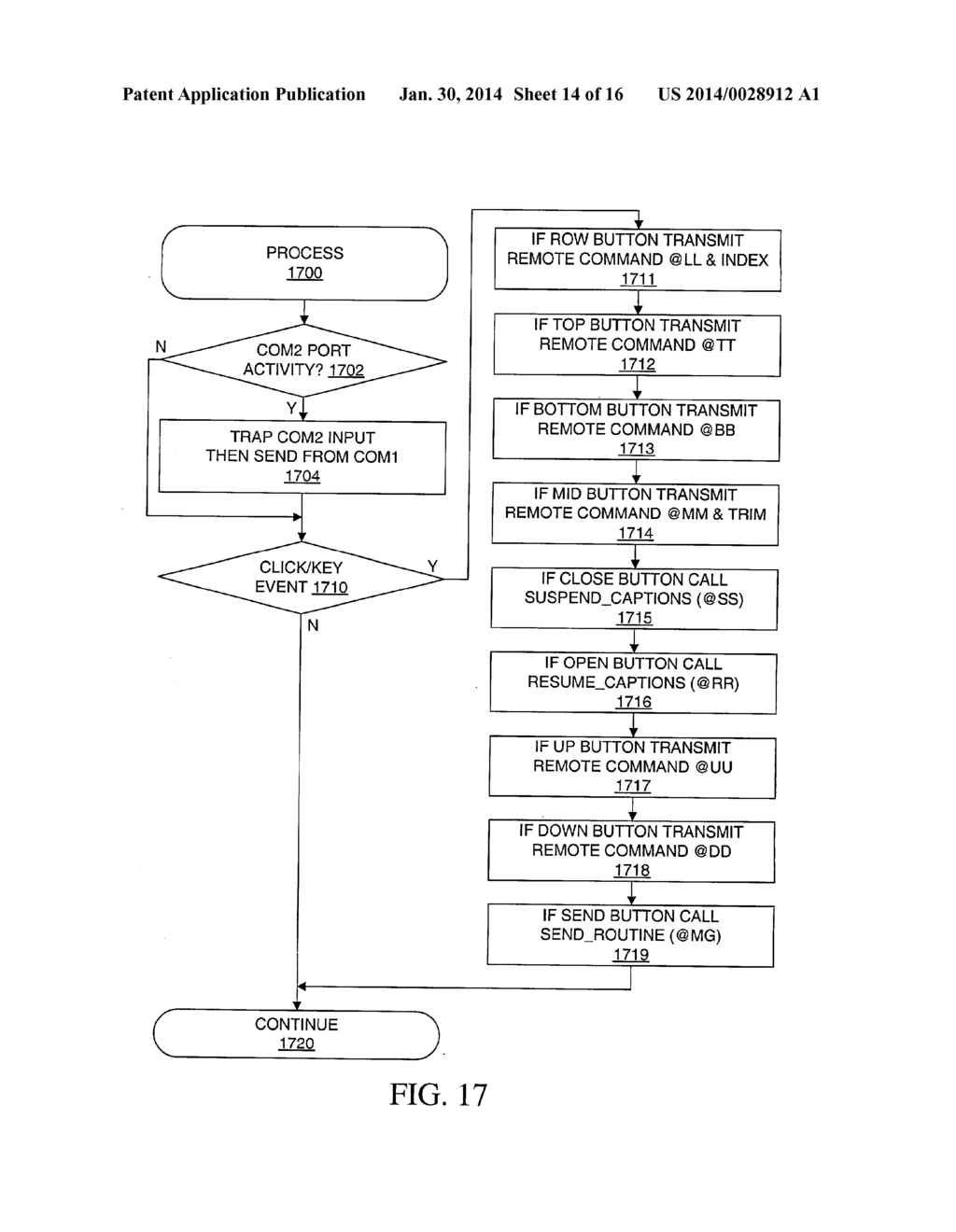 METHOD AND APPARATUS FOR CONTROL OF CLOSED CAPTIONING - diagram, schematic, and image 15