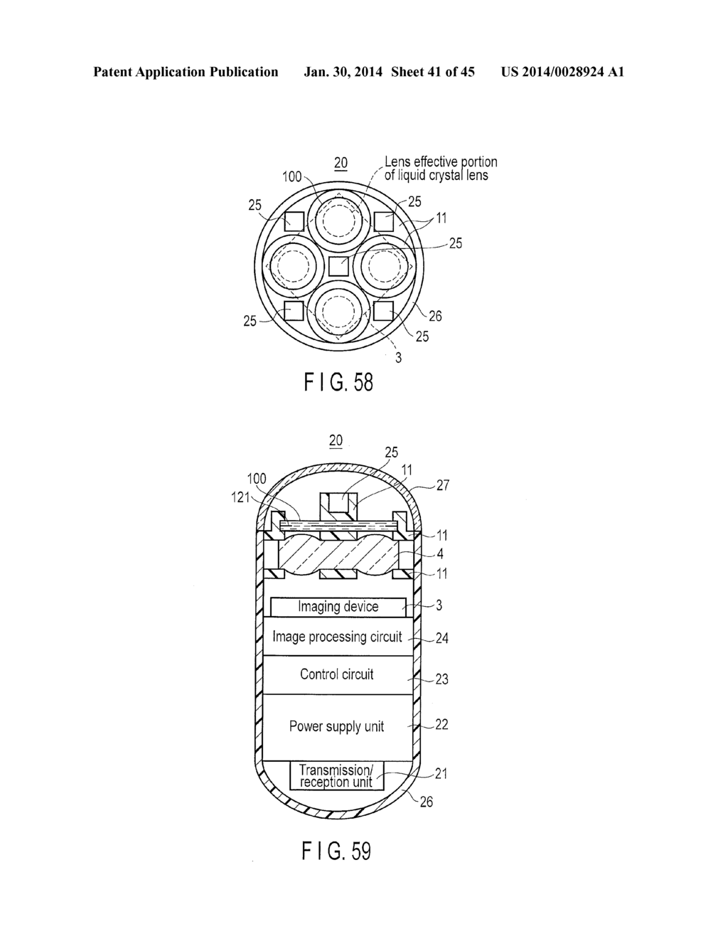 LIQUID CRYSTAL LENS, METHOD OF DRIVING LIQUID CRYSTAL LENS, LENS UNIT,     CAMERA MODULE, AND CAPSULE TYPE MEDICAL DEVICE - diagram, schematic, and image 42