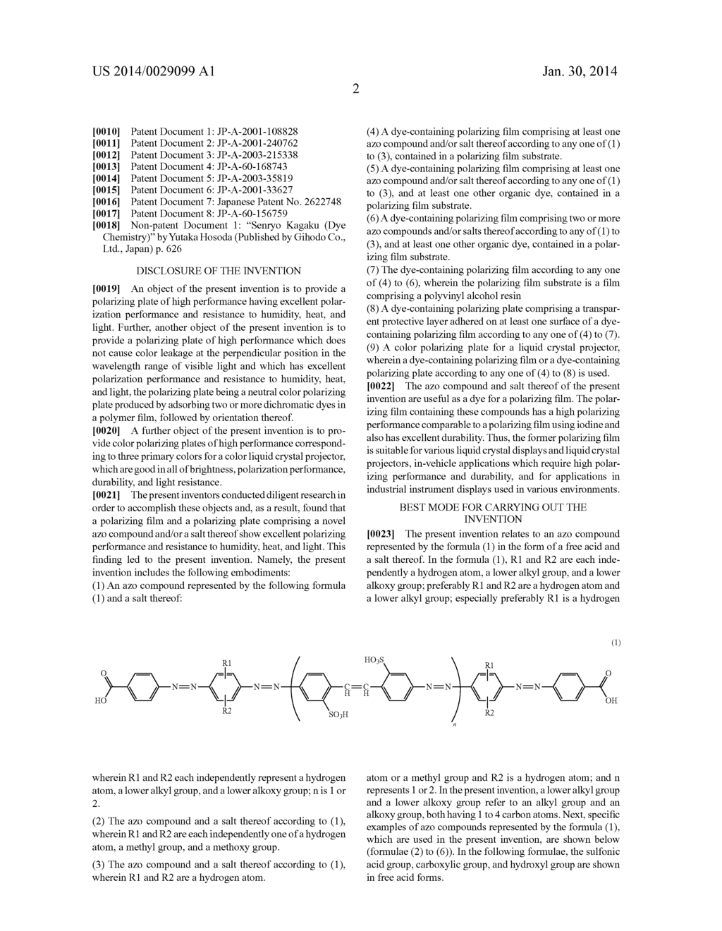 Azo Compound And Salt Thereof, And Dye-Containing Polarizing Film     Comprising The Compound Or Salt - diagram, schematic, and image 03