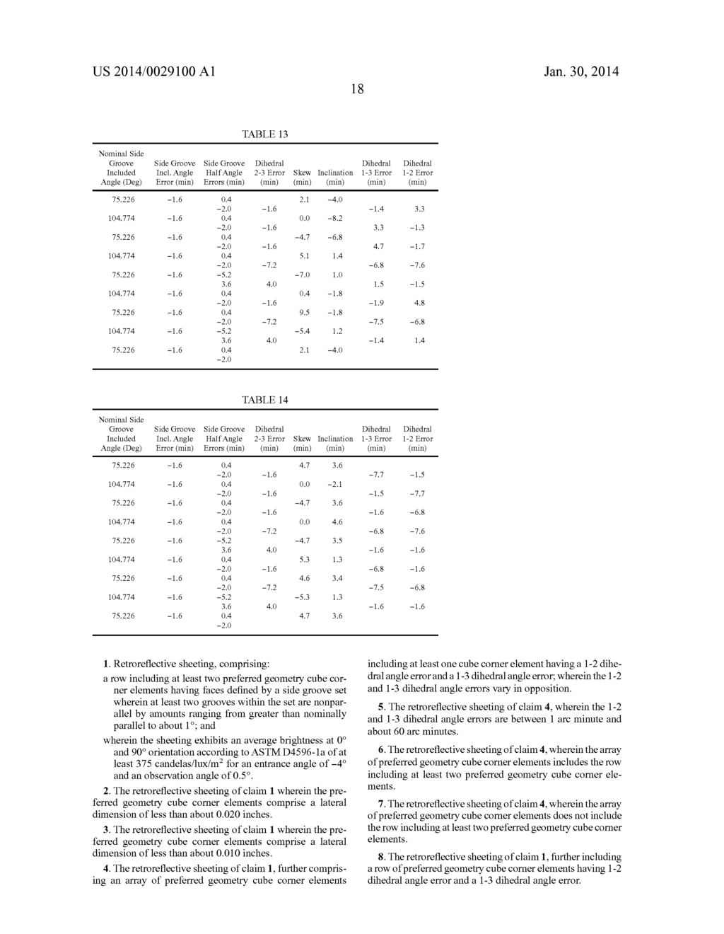 RETROREFLECTIVE SHEETING INCLUDING CUBE CORNER ELEMENTS - diagram, schematic, and image 34