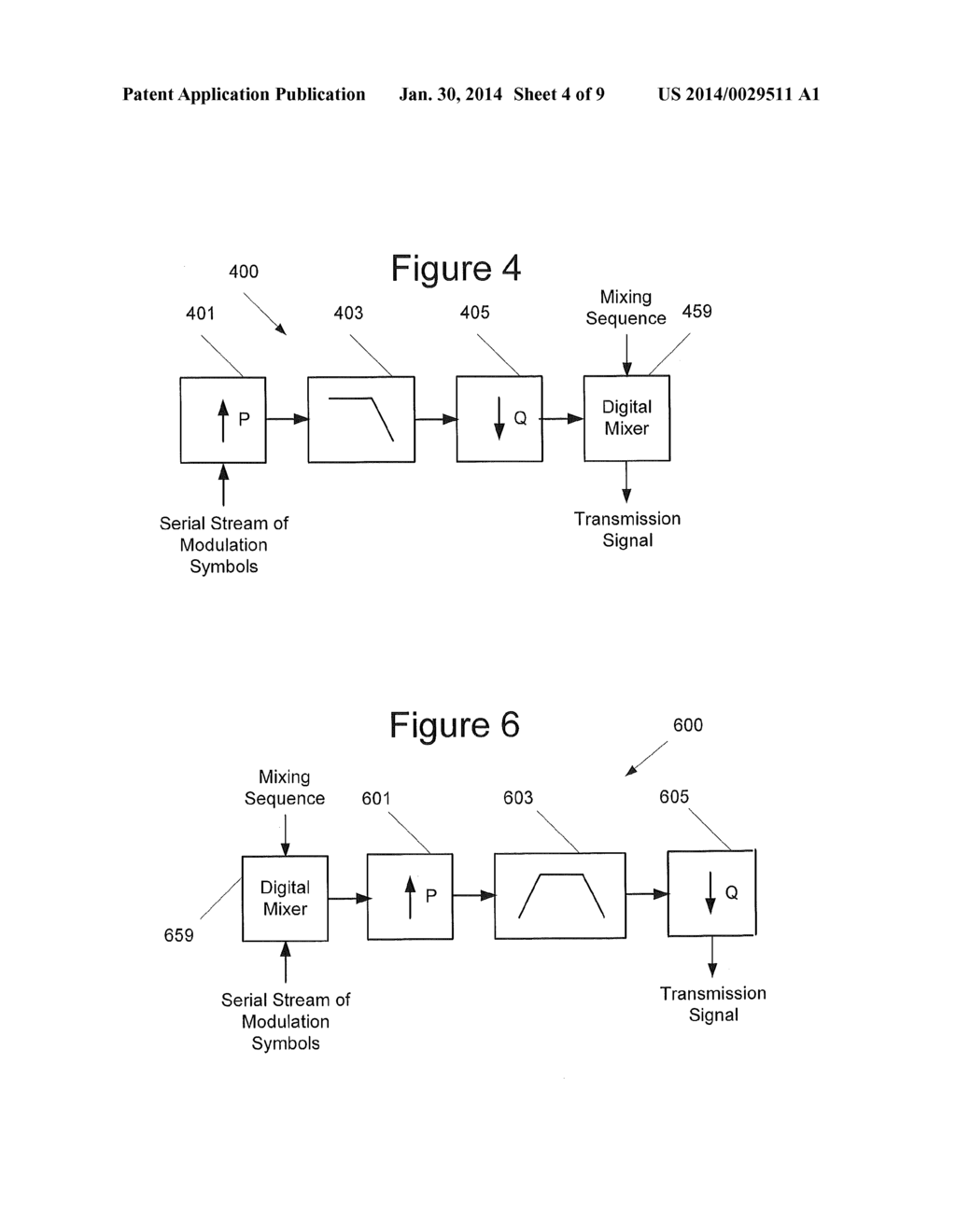 METHODS OF TRANSMITTING USING FILTERING IN THE TIME DOMAIN AND RELATED     DEVICES - diagram, schematic, and image 05