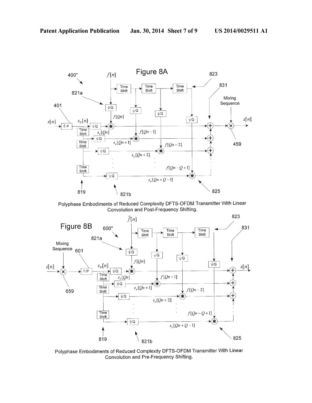 METHODS OF TRANSMITTING USING FILTERING IN THE TIME DOMAIN AND RELATED     DEVICES - diagram, schematic, and image 08