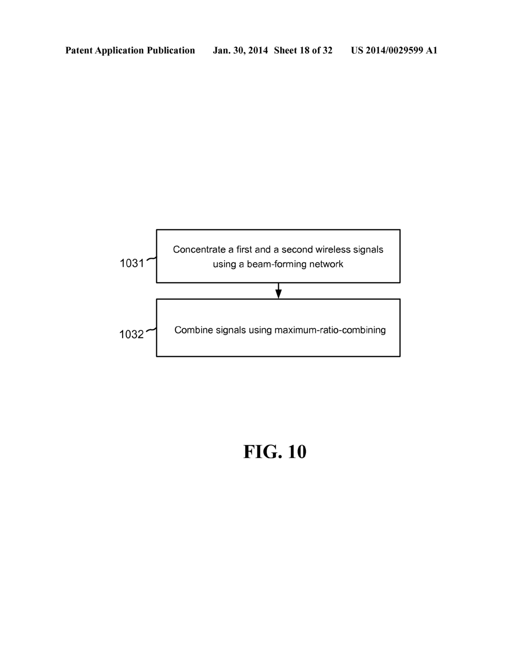 METHODS AND SYSTEMS FOR USING A BEAM-FORMING NETWORK IN CONJUNCTION WITH     MAXIMAL-RATIO-COMBINING TECHNIQUES - diagram, schematic, and image 19