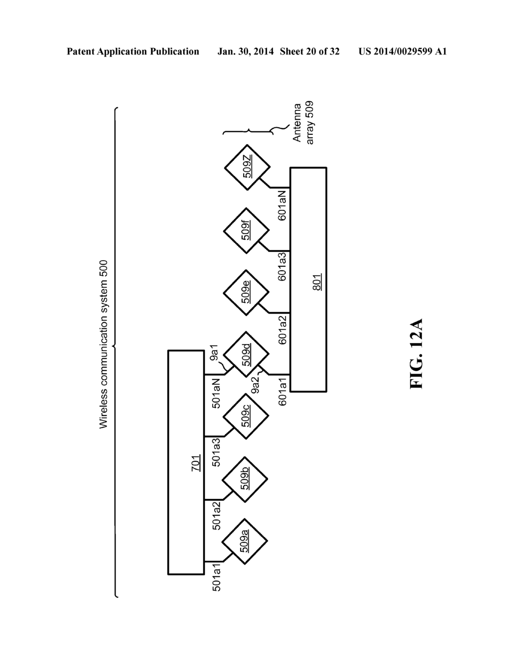 METHODS AND SYSTEMS FOR USING A BEAM-FORMING NETWORK IN CONJUNCTION WITH     MAXIMAL-RATIO-COMBINING TECHNIQUES - diagram, schematic, and image 21