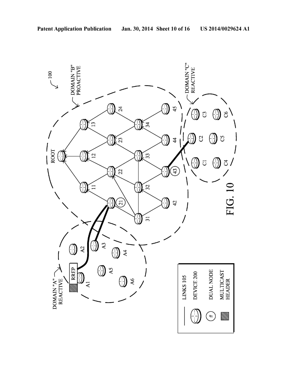 REACTIVE AND PROACTIVE ROUTING PROTOCOL INTEROPERATION IN LOW POWER AND     LOSSY NETWORKS - diagram, schematic, and image 11