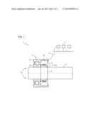 COMBINATION OF A DRIVE SHAFT TRANSMITTING A TORQUE AND A BEARING ASSEMBLY     MOUNTING THE DRIVE SHAFT diagram and image