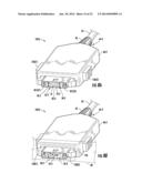 FIBER OPTIC CONNECTORS EMPLOYING MOVEABLE OPTICAL INTERFACES WITH FIBER     PROTECTION FEATURES AND RELATED COMPONENTS AND METHODS diagram and image