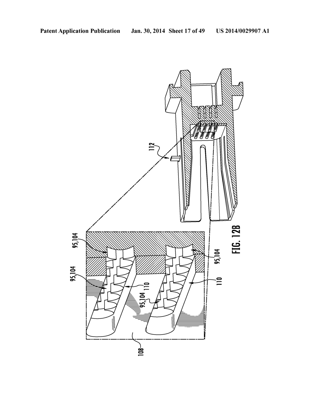 OPTICAL BACKPLANE EXTENSION MODULES, AND RELATED ASSEMBLIES SUITABLE FOR     ESTABLISHING OPTICAL CONNECTIONS TO INFORMATION PROCESSING MODULES     DISPOSED IN EQUIPMENT RACKS - diagram, schematic, and image 18