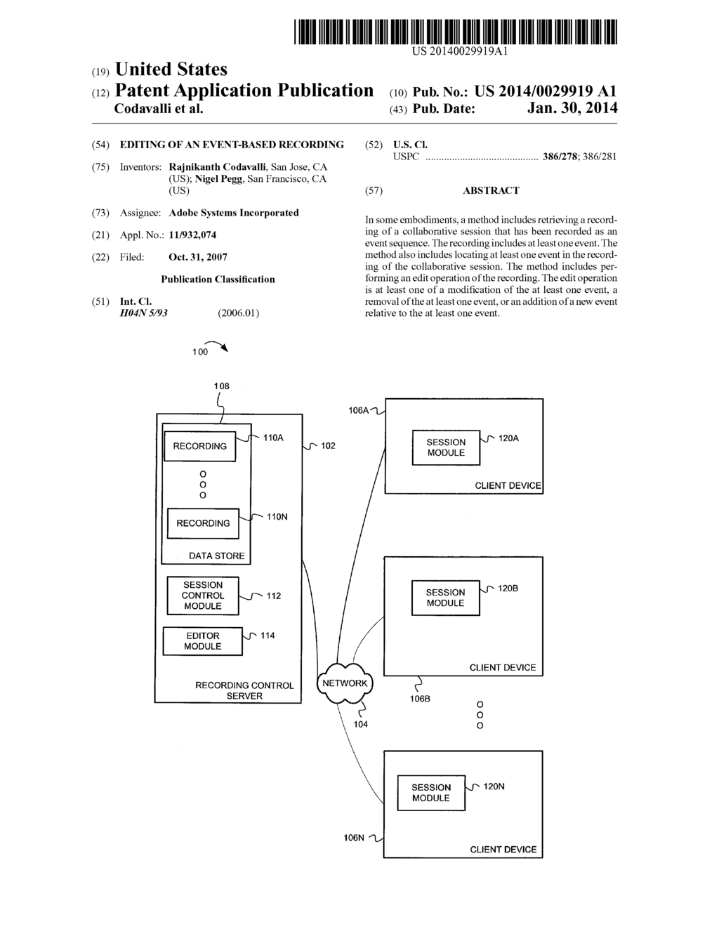 EDITING OF AN EVENT-BASED RECORDING - diagram, schematic, and image 01