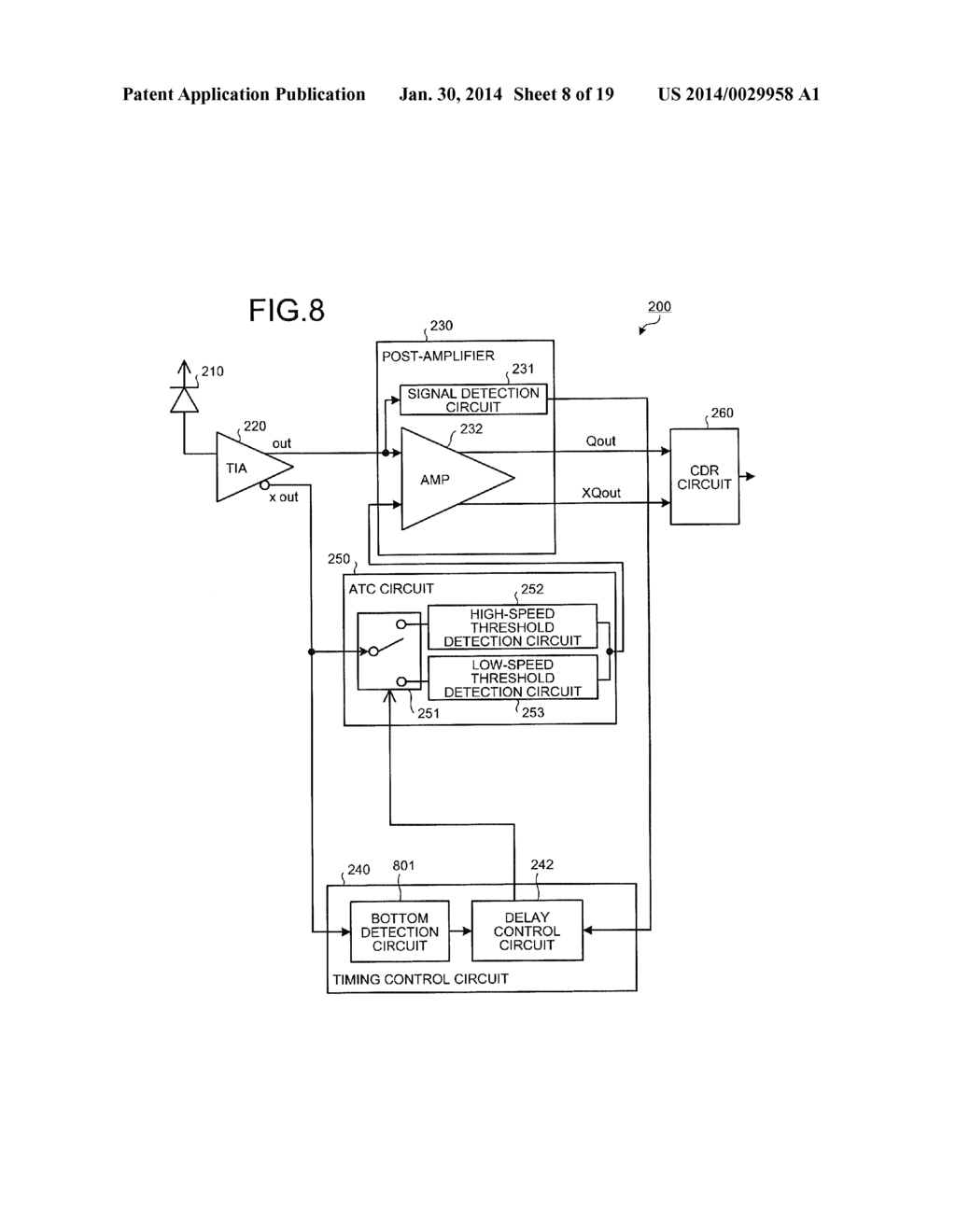 DETECTING APPARATUS, OPTICAL RECEIVING APPARATUS, DETECTING METHOD, AND     OPTICAL RECEIVING METHOD - diagram, schematic, and image 09