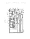 FIXING DEVICE PROVIDED WITH A SHEET MATERIAL HAVING PENETRATING HOLES     BETWEEN SEPARATION GUIDES AND PRINTING DEVICE diagram and image