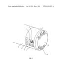 DEVICE FOR INTERNAL CHIPS CUTTING MACHINING WITH A NOZZLE FOR FLUSHING     CUTTER FLUID ON THE CUTTER diagram and image