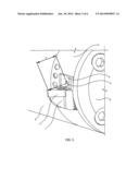 DEVICE FOR INTERNAL CHIPS CUTTING MACHINING WITH A NOZZLE FOR FLUSHING     CUTTER FLUID ON THE CUTTER diagram and image