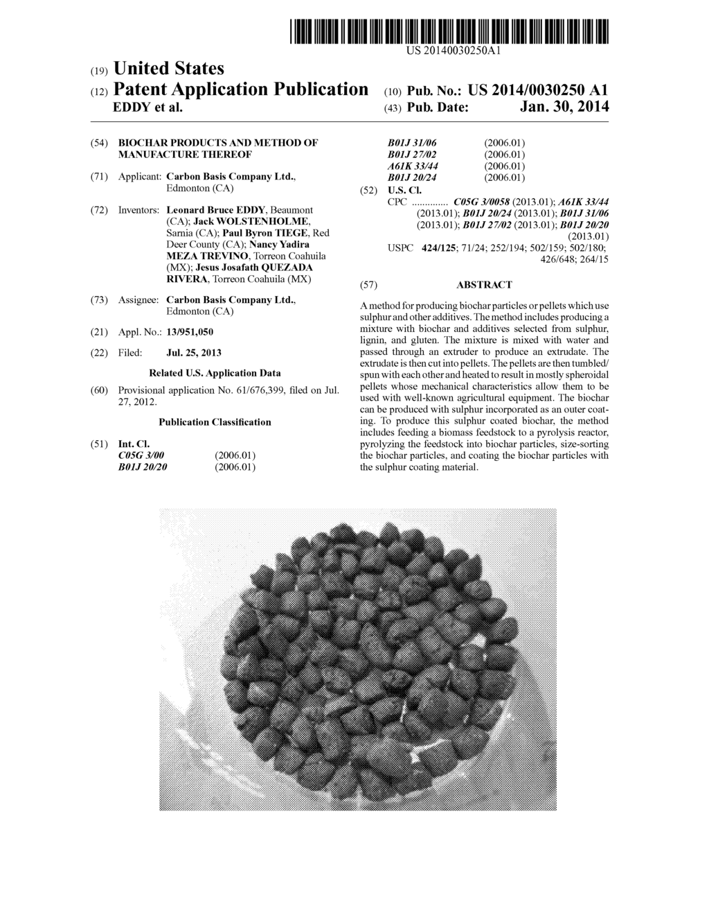 BIOCHAR PRODUCTS AND METHOD OF MANUFACTURE THEREOF - diagram, schematic, and image 01