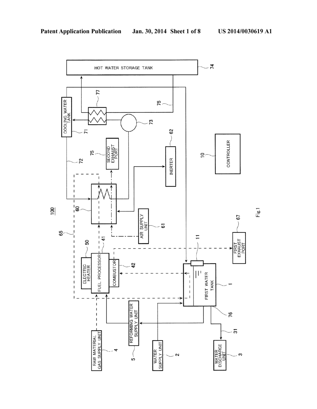 FUEL CELL SYSTEM AND OPERATION METHOD THEREOF - diagram, schematic, and image 02