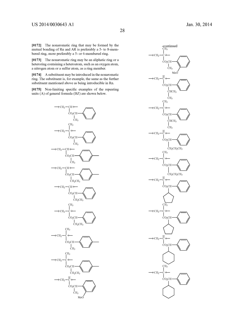 ACTINIC-RAY-OR RADIATION-SENSITIVE RESIN COMPOSITION, ACTINIC-RAY- OR     RADIATION-SENSITIVE RESIN FILM THEREFROM AND METHOD OF FORMING PATTERN     USING THE COMPOSITION - diagram, schematic, and image 30