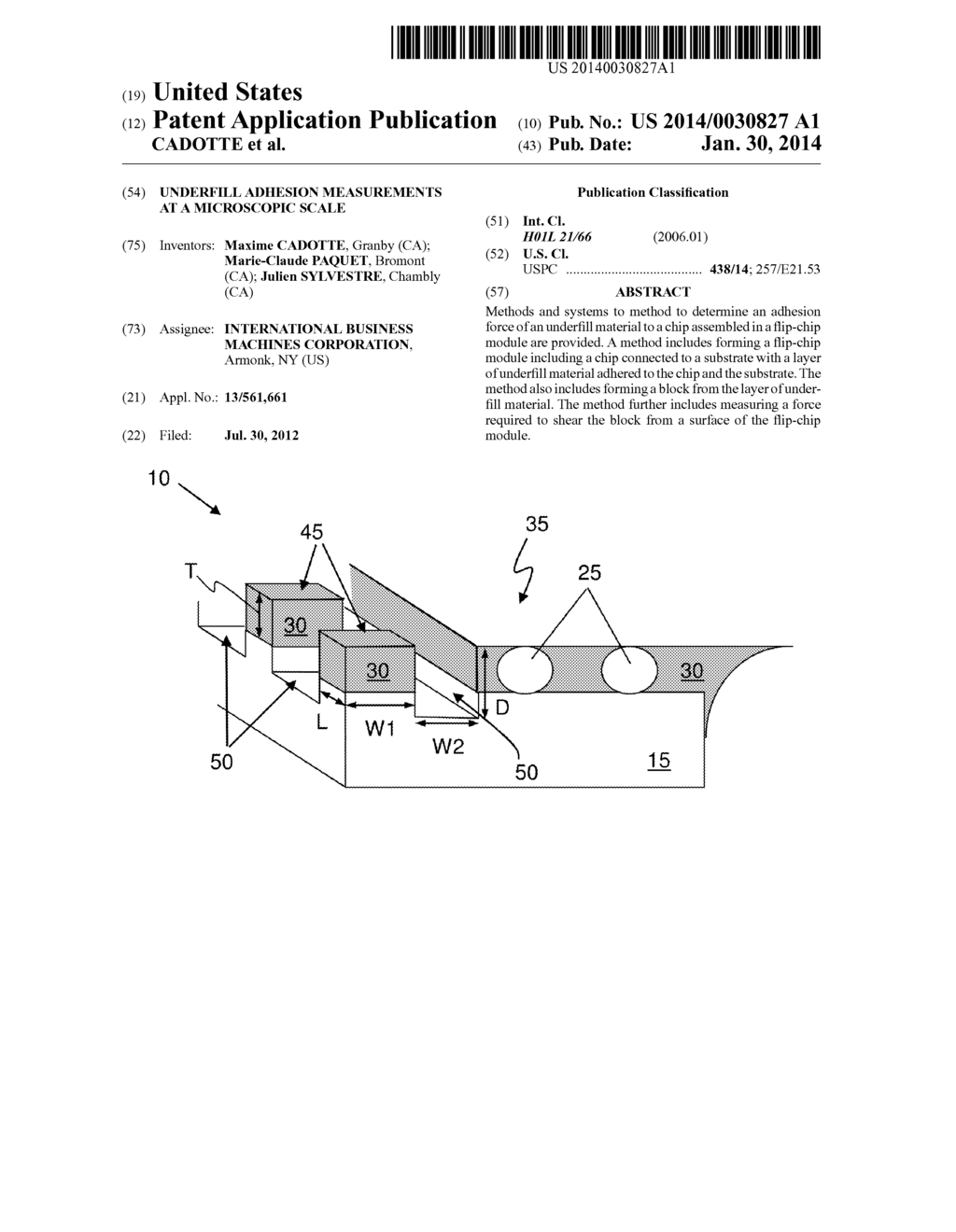 UNDERFILL ADHESION MEASUREMENTS AT A MICROSCOPIC SCALE - diagram, schematic, and image 01