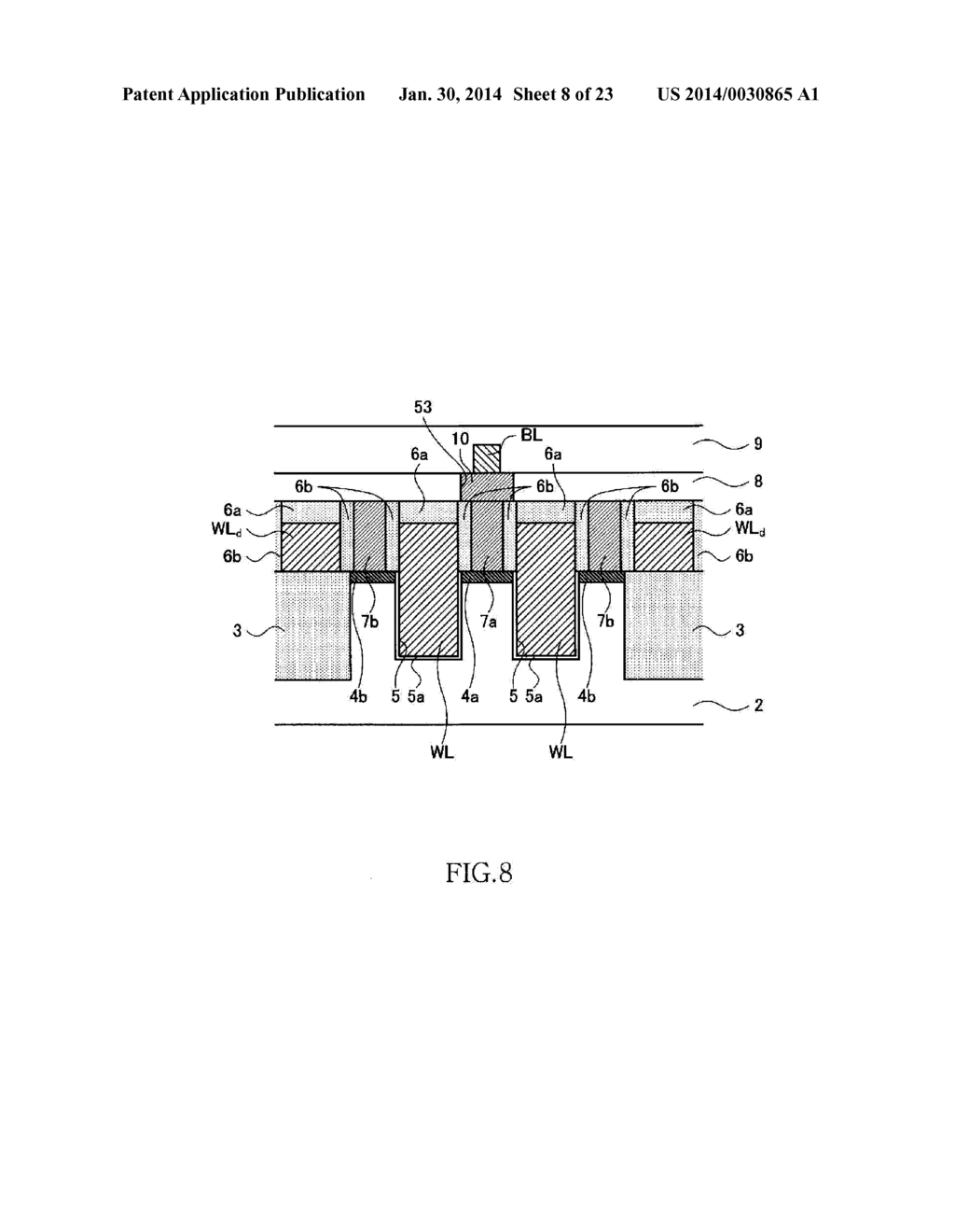 METHOD OF MANUFACTURING SEMICONDUCTOR DEVICE HAVING CYLINDRICAL LOWER     CAPACITOR ELECTRODE - diagram, schematic, and image 09