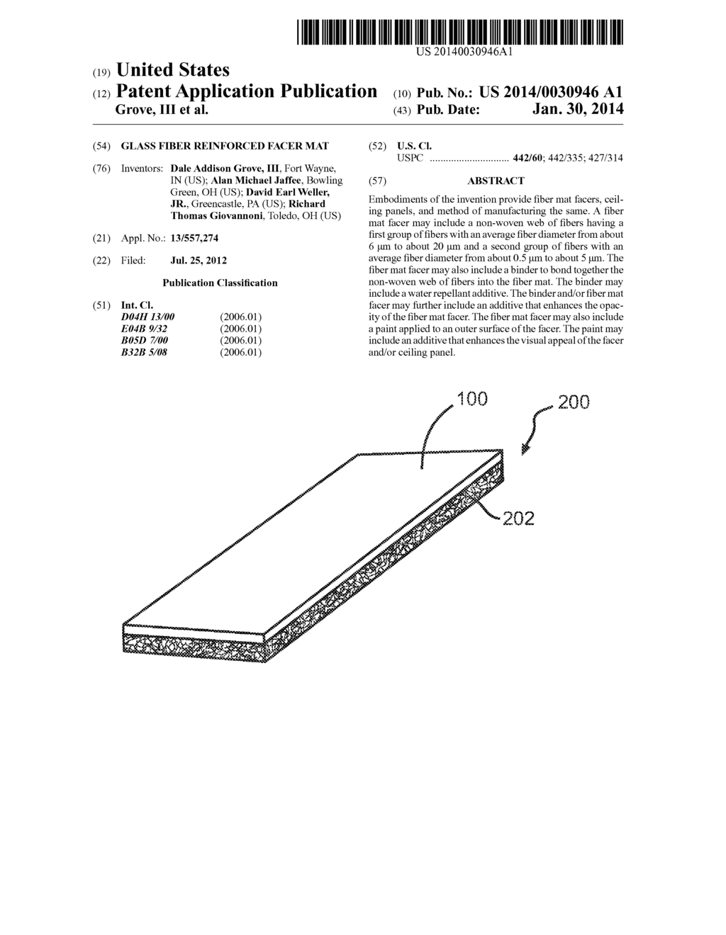 GLASS FIBER REINFORCED FACER MAT - diagram, schematic, and image 01