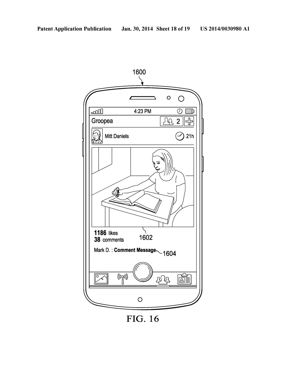 MOBILE USER CONTENT SHARING APPLICATION - diagram, schematic, and image 19